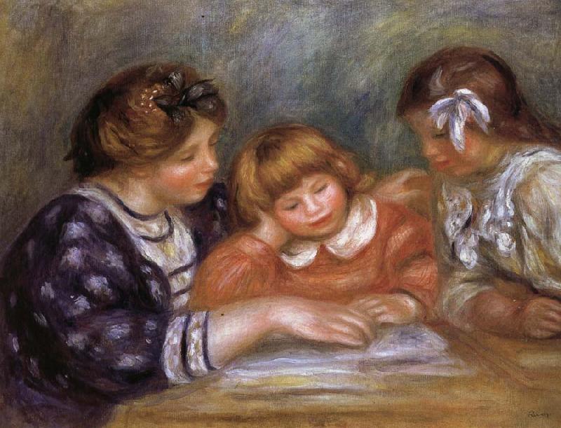 Pierre Renoir The Lesson china oil painting image